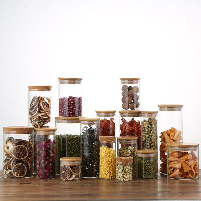 China Food Best Selling Hot Chinese Products Glass Food Storage Jar Glass Sugar And Coffee Storage Jar Set for sale