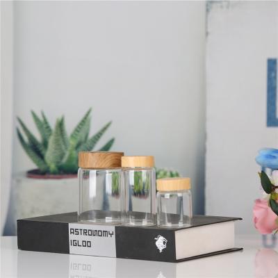 China Packaging High Quality Wholesale Custom Cheap Sealed Glass Storage Jar Storage Jar With Lid for sale