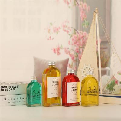 China High Quality Square Beverage Square Juice Bottle Glass Bottle Juice Bottle For Beverage Pet Beverage for sale