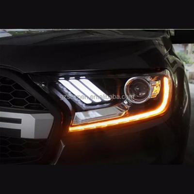 China pickup 4X4 automobiles 4x4 pick up auto parts Raptor head lamp for Ford Ranger t7 t8 Everest 2015+ headlight for sale