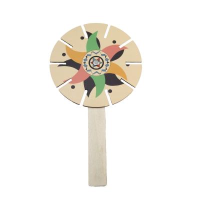 China Wood Learn and Create Educational Wooden Animation Kids Phenakistoscope ROD Kits for sale