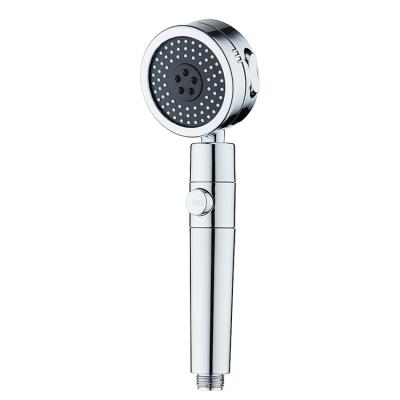 China Needle Free Shower Head 360 Degree Rotation ABS Chrome Filter High Pressure Hand Shower With Spray Gun Function for sale