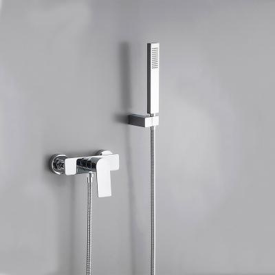 China Without Slide Bar Pexmax Shower Wall Mounted Faucet Hand Held Shower Head Set for sale