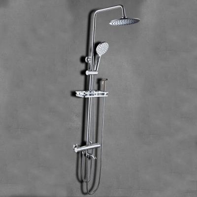 China With Sliding Bar Modern Wall Mounted Pexmax Bathroom Rain Shower System Brass Shower Set Thermostatic for sale