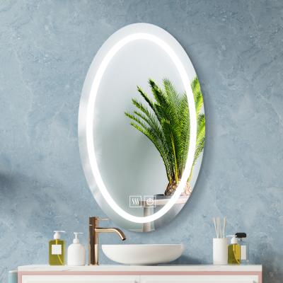 China High Quality Eclectic Strip Light Bathroom Wall Mounted Vanity Mirror Defogger For Hotel Home Bathroom for sale