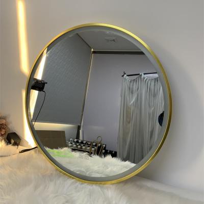 China Eclectic Modernized Design Bathroom Wall Mounted Vanity Mirror Defogging For Hotel Home Bathroom for sale