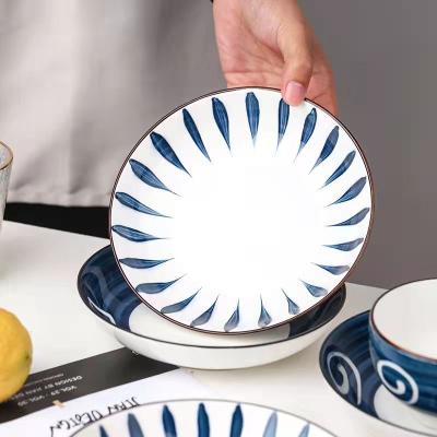 China Stored Special Japanese Ceramic Dish Plate Steak Noodle Dinner Dishes Household Dish for sale