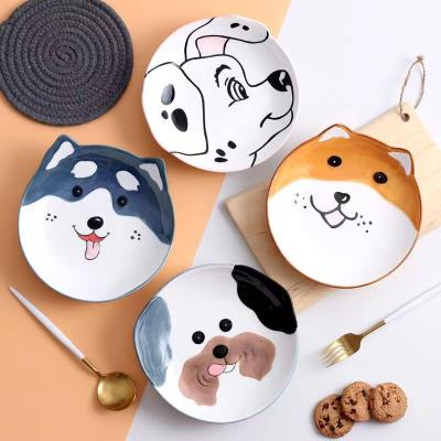 China Stocked small man cartoon household bowl set bowl Japanese ceramic student personality creative tableware bowl for sale