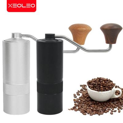 China XEOLEO Car Hand Crank Coffee Grinder Portable Coffee Bean Milling Machine Household Coffee Miller 35g Aluminum Conical Burr Grinder for sale