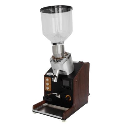 China XEOLEO Commercial Electric Coffee Grinder Flat Grinder 74mm Wheel Burr Grinders 200W/1.5L Electric Flat Coffee Bean Milling Machine for sale