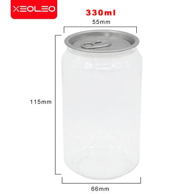 China 330ml Beverage PET Bottle For Bubble Tea / Coffee Tea / Milk / Drink Bottle / Juice PET Can for sale