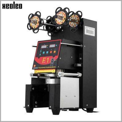 China Full Automatic Food Xeoleo Cup Sealing Machine Bubble Tea Machine Cup Sealer For 90/95/98 Mm PP/PET/Paper Cups 220V/110V Customizable for sale