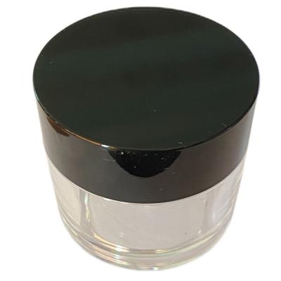 China Cosmetic plastic jar for acrylic powder 0.5oz, 1oz, 2oz empty black dip jar JA-205 for sale