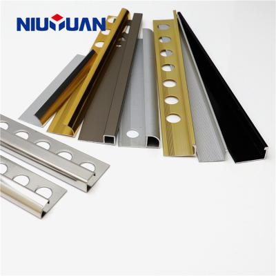 China Foshan Niu Yuan Hot Sale Customized Modern Aluminum Tile Trim Corners for sale