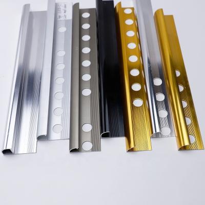 China Free Sample Modern OEM Logo Customized Aluminum Wall Corner Edge Tile Trim for sale