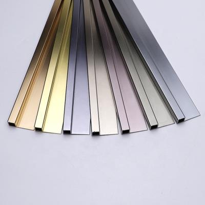 China Free Sample OEM Logo Customized 1/2 Square Modern Tile Trim Metal for sale