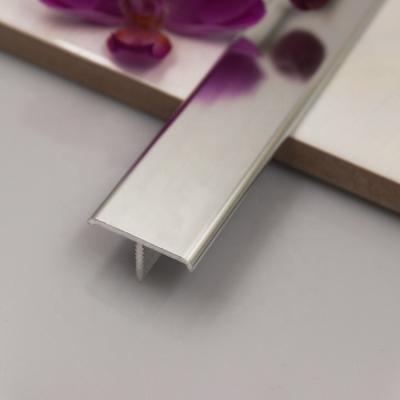 China Free Sample Modern Aluminum T Shape Ceramic Wall Tile Metal Trim for sale