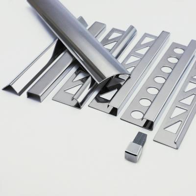 China Factory Area Free Sample Modern Custom Flooring Edging Stainless Steel Tile Trim for sale