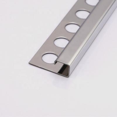 China Factory Free Sample Modern Custom Decorative Stainless Steel Decorative Strips Square Tile Edge Trim for sale