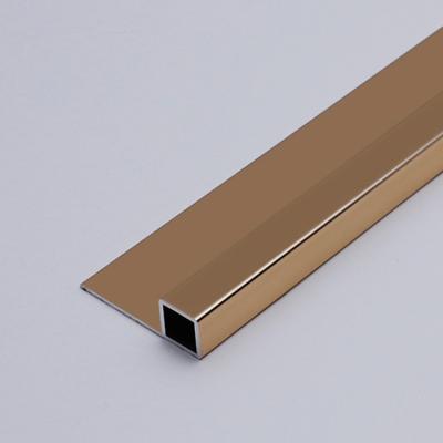 China Modern Custom Factory Area Stainless Steel Square Edge Gold Bands for sale