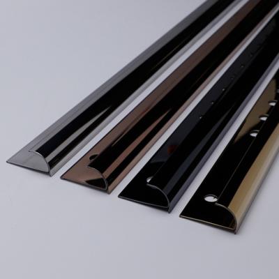 China Modern Wholesale Free Sample Custom Round Stainless Steel Edge Trim For Tile Corners for sale