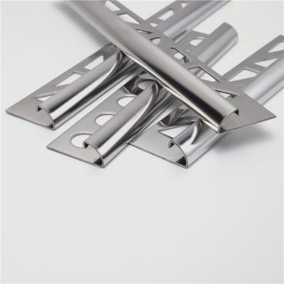 China Modern Wholesale Free Sample Custom Round Shape Stainless Steel Tile Trim for sale