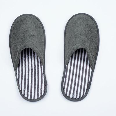 China Comfortable hotel disposable slippers thickened velvet coral slippers non-slip hotel guest room for sale