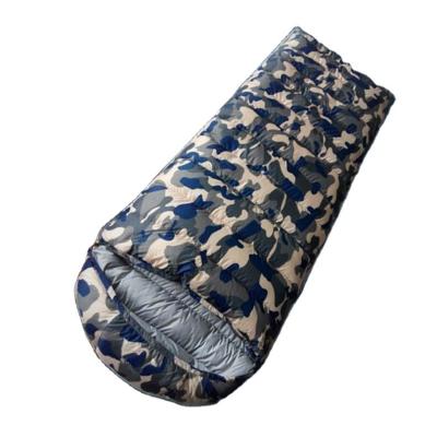 China Arctic Extreme Weather Sleeping Envelope Bag Type Lightweight Feather Duck Down Sleeping Bag Winter 2 Layers for sale