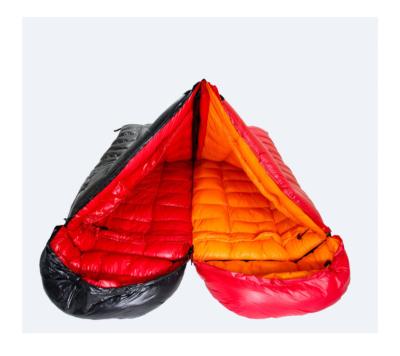 China Outdoor camping adult ultralight double splicing double/indoor septum down warm waterproof duck down camping sleeping bag down sleeping bag for sale