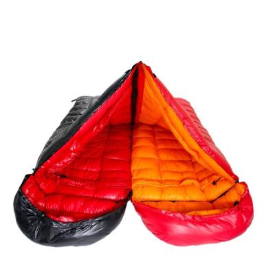 China Outdoor Camping / Indoor Septum Quality And Quantity Assured Made In China 400 Cloth Envelope Check Style Sleeping Bag for sale