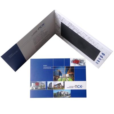 China 2016 New Business Gift Paper Invitation Card 10 inches lcd Video Brochure for sale