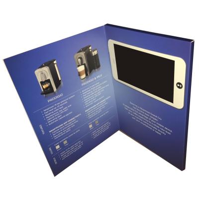 China folleto digital del jugador de la pantalla del lcd del vídeo de la tarjeta de vídeo 4.3inch para la explicación del producto en venta