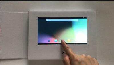 China Tipo de tarjeta de papel libro video de la tarjeta video del folleto de la pantalla LCD de la pantalla táctil 7inch con tecnología del wifi en venta