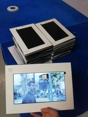 China 2021 new year greeting card paper card 7inch screen video module card with white no printing for promotion en venta