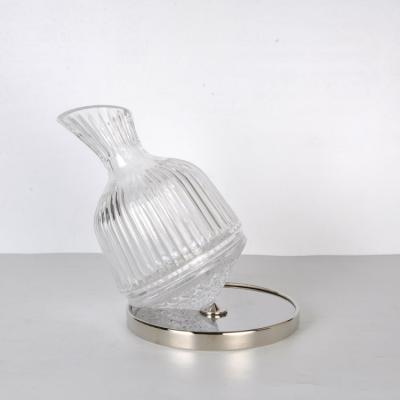 China Viable Unique Design Wine Cocktail Bar Whiskey Decanter Metal Tray Wine Bottle Tumbler Gift Set for sale