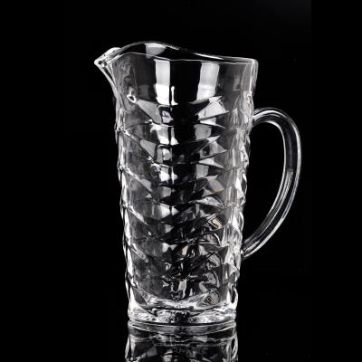 China 1L Viable Glass Jug And Pitcher Glassware Drinking Water Jug Set Glass Pitcher With Glass Cups for sale