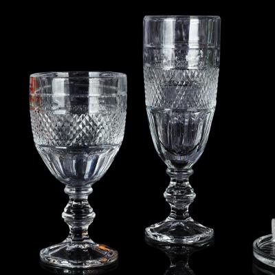 China High Grade Champagne Flutes Viable Vintage Glass Goblets Stemware Wine Glass for sale