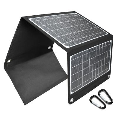 China Cheap Price Foldable High Efficiency 22W Solar Cell Panel Watt For Battery Charger Solar Panel Backpack Charger 280*195*300mm for sale