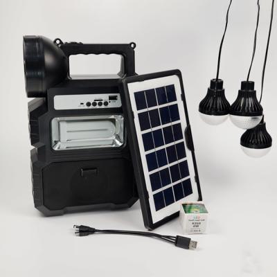 China Portable Solar Power Generator Kit Solar DC Lighting FM System Home Outdoor Light MP3 Player With 100ah Solar Panel for sale