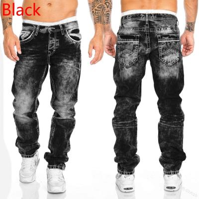 China New fashion outdoor men's straight men's jeans hip-hop pants slim fit men's breathable durable denim jeans for sale