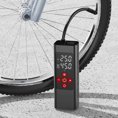 China Custom Available Portable Tire Inflator Portable Air Inflator Bicycle Tire Inflator Emergency Light 6000mah Wireless Digital Tire Inflator For Car for sale