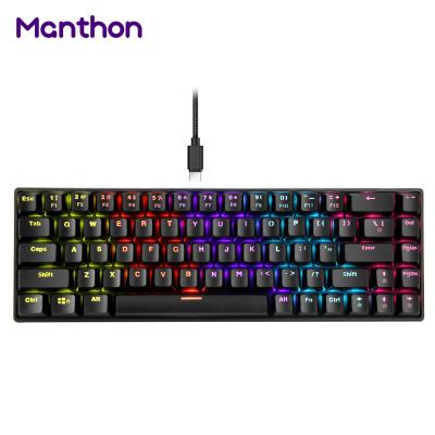 China Anti-ghosting 60% High Quality 68 Key Teclado Mechanical Keyboard for sale