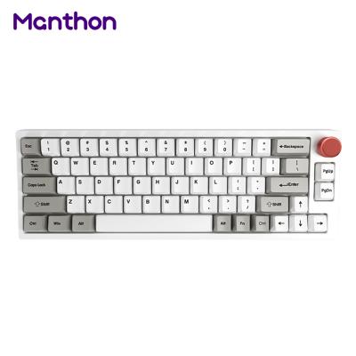 China Dukharo 66 Vn66 65% Anti-ghosting Rotary Knob 3 Mode Wireless Mechanical Keyboard Kit With Hot Swappable Switch Lighting RGB Type C 2.4g BT for sale