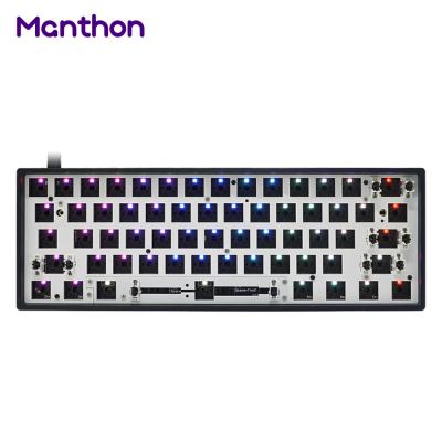 China SKYLOONG GK61 GK61X GK61XS 60% Case Hot Gaming Custom RGB Switch LED Swap Teclado Mechanical Keyboard Kit for sale