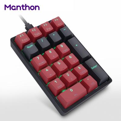 China Anti-ghosting SKYLOONG GK21 SK21 21 Keys BT RGB Mechanical Keyboard Backlight Wireless Dual Mode Gaming Numpad for sale