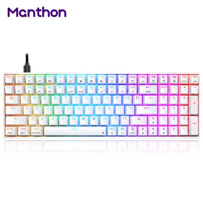 China SKYLOONG SK96 GK96 96 Anti-Ghosting USB Keys Wired RGB Backlit Mechanical Gamer Keyboard For Tablet Desktop Laptop for sale