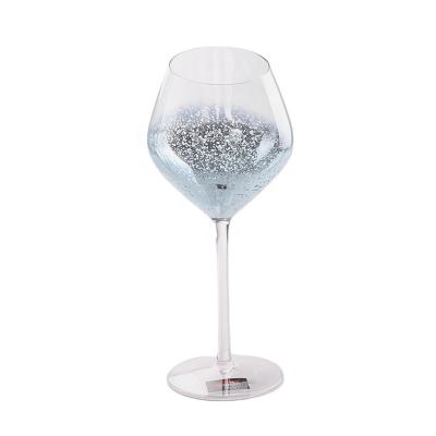 China Food Grade Ware Good Quality Sky Eectroplated Cup Wine Glassware Red Wine Safe Starry Glass Set For Party for sale