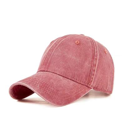 China 6-Panel Hat Custom Embroidery Logo Washed Blank Unstructured 6 Panel Cotton Sport Dad Hats Baseball Cap for sale