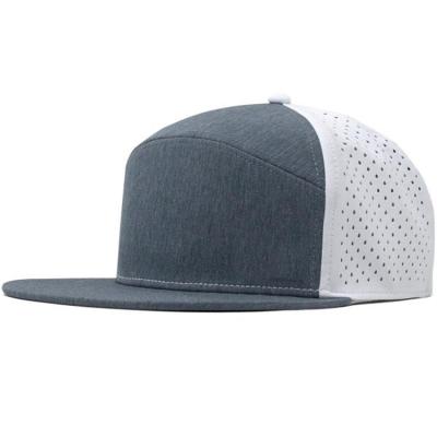 China 6-Panel Hat customize melin shapes hats Snapback Cap laser cut hole Baseball Trucker Hat for sale