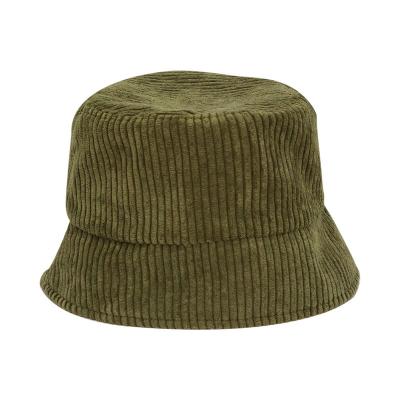 China Fashion New Wholesales Thick Corduroy Bucket Cap Colorful Corduroy Solid Color Hat for sale